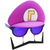 Sun-Staches Super Mario - Waluigi w/ Mustache [PREORDER]