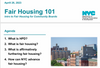 Fair Housing 101 DOB NYC, 2023 Fair Housing 101 DOB NYC, 2023