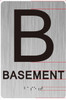 B-basement Sign-Tactile Signs B-BASEMENT Floor Sign-Tactile Signs