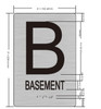 B-basement Sign-Tactile Signs B-BASEMENT Floor Sign-Tactile Signs