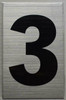 Apartment Number SignThree Apartment Number SignThree