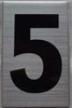 Apartment Number Sign Five Apartment Number Sign Five