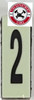 PHOTOLUMINESCENT DOOR NUMBER 2 SIGNAGE HEAVY DUTY / GLOW IN THE DARK "DOOR NUMBER TWO" SIGNAGE HEAVY DUTY PHOTOLUMINESCENT DOOR NUMBER 2 SIGNAGE HEAVY DUTY / GLOW IN THE DARK "DOOR NUMBER TWO" SIGNAGE HEAVY DUTY