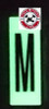 PHOTOLUMINESCENT DOOR NUMBER M DOB SIGN HEAVY DUTY / GLOW IN THE DARK "DOOR NUMBER" DOB SIGN HEAVY DUTY PHOTOLUMINESCENT DOOR NUMBER M DOB SIGN HEAVY DUTY / GLOW IN THE DARK "DOOR NUMBER" DOB SIGN HEAVY DUTY