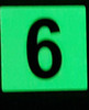 Glow in dark Number 6 HPD SIGN The Liberty Line Glow in dark Number 6 HPD SIGN The Liberty Line
