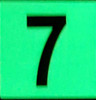 Glow in dark Number 7 HPD SIGN The Liberty Line
