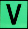 Glow in dark Number V SIGNAGE The Liberty Line