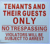 TENANTS AND GUEST ONLY SIGN. TENANTS AND GUEST ONLY SIGN.