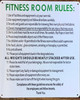 FITNESS ROOM RULES HPD SIGN FITNESS ROOM RULES HPD SIGN