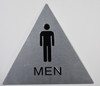 CA Men Restroom Sign-Braille BUILDING SIGNwith Raised Tactile Graphics and Letters