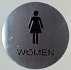 CA Women Restroom Sign-Braille BUILDING SIGNwith Raised Tactile Graphics and Letters CA Women Restroom Sign-Braille BUILDING SIGNwith Raised Tactile Graphics and Letters