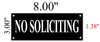 NO SOLICITING T BLACK BUILDING SIGN NO SOLICITING T BLACK BUILDING SIGN