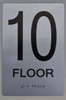 10th Floor Sign-Tactile Signs 10th Floor Sign-Tactile Signs