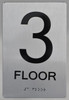3rd Floor Sign-Tactile Signs 3rd Floor Sign-Tactile Signs