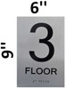 3rd Floor Sign-Tactile Signs 3rd Floor Sign-Tactile Signs