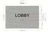 LOBBY Sign-Braille BUILDING SIGNwith Raised Tactile Graphics and Letters LOBBY Sign-Braille BUILDING SIGNwith Raised Tactile Graphics and Letters