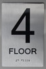 4th Floor Sign-Tactile Signs