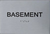 Basement Floor Number Sign-Tactile Signs Basement Floor Number Sign-Tactile Signs