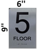 5th Floor Sign-Tactile Signs 5th Floor Sign-Tactile Signs