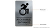 ACCESSIBLE ENTRANCE Sign-Tactile Signs ACCESSIBLE ENTRANCE Sign-Tactile Signs