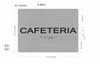Cafeteria Sign-Tactile Signs Cafeteria Sign-Tactile Signs
