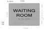 Waiting Room Sign-Braille BUILDING SIGNwith Raised Tactile Graphics and Letters Waiting Room Sign-Braille BUILDING SIGNwith Raised Tactile Graphics and Letters