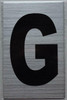 Apartment Number SignLetter G  - Porte D'argent line Apartment Number SignLetter G  - Porte D'argent line