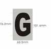 Apartment Number SignLetter G  - Porte D'argent line Apartment Number SignLetter G  - Porte D'argent line