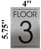 FLOOR NUMBER SIGNAGE WHITE - 3TH FLOOR SIGNAGE FLOOR NUMBER SIGNAGE WHITE - 3TH FLOOR SIGNAGE
