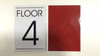 FLOOR NUMBER BUILDING SIGNWHITE - 4TH FLOOR BUILDING SIGN FLOOR NUMBER BUILDING SIGNWHITE - 4TH FLOOR BUILDING SIGN