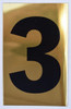 Apartment number sign 3 Apartment number sign 3