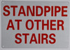 Standpipe at Other Stairs Hpd Sign