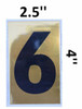Apartment number SIGNAGE 6 Apartment number SIGNAGE 6