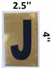 Apartment number SIGNAGE J Apartment number SIGNAGE J