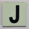 Glow in dark Number J sign The Liberty Line Sign Glow in dark Number J sign The Liberty Line Sign