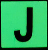 Glow in dark Number J sign The Liberty Line Signage Glow in dark Number J sign The Liberty Line Signage