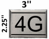 APARTMENT NUMBER Sign4G -BRUSHED ALUMINUM APARTMENT NUMBER Sign4G -BRUSHED ALUMINUM