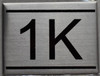 APARTMENT NUMBER Sign1K -BRUSHED ALUMINUM APARTMENT NUMBER Sign1K -BRUSHED ALUMINUM