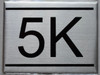 APARTMENT NUMBER Sign5K -BRUSHED ALUMINUM APARTMENT NUMBER Sign5K -BRUSHED ALUMINUM