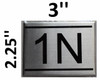 APARTMENT NUMBER Sign1N -BRUSHED ALUMINUM APARTMENT NUMBER Sign1N -BRUSHED ALUMINUM