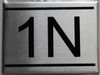 APARTMENT NUMBER Sign1N -BRUSHED ALUMINUM APARTMENT NUMBER Sign1N -BRUSHED ALUMINUM