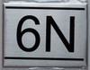 APARTMENT NUMBER Sign6N -BRUSHED ALUMINUM APARTMENT NUMBER Sign6N -BRUSHED ALUMINUM