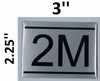 APARTMENT NUMBER Sign2M -BRUSHED ALUMINUM APARTMENT NUMBER Sign2M -BRUSHED ALUMINUM