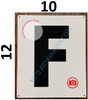 LETTER F SignWHITE