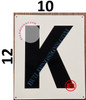 LETTER K SignWHITE