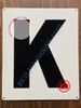 LETTER K SignWHITE