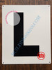 LETTER L SignWHITE