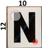 LETTER N SignWHITE