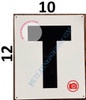 LETTER T SignWHITE