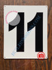 NUMBER 11 SignWHITE